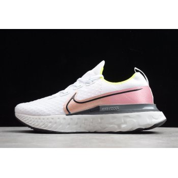 2020 Nike React Infinity Run Platinum Tint Black-Pink Blast CD4371-004 Shoes